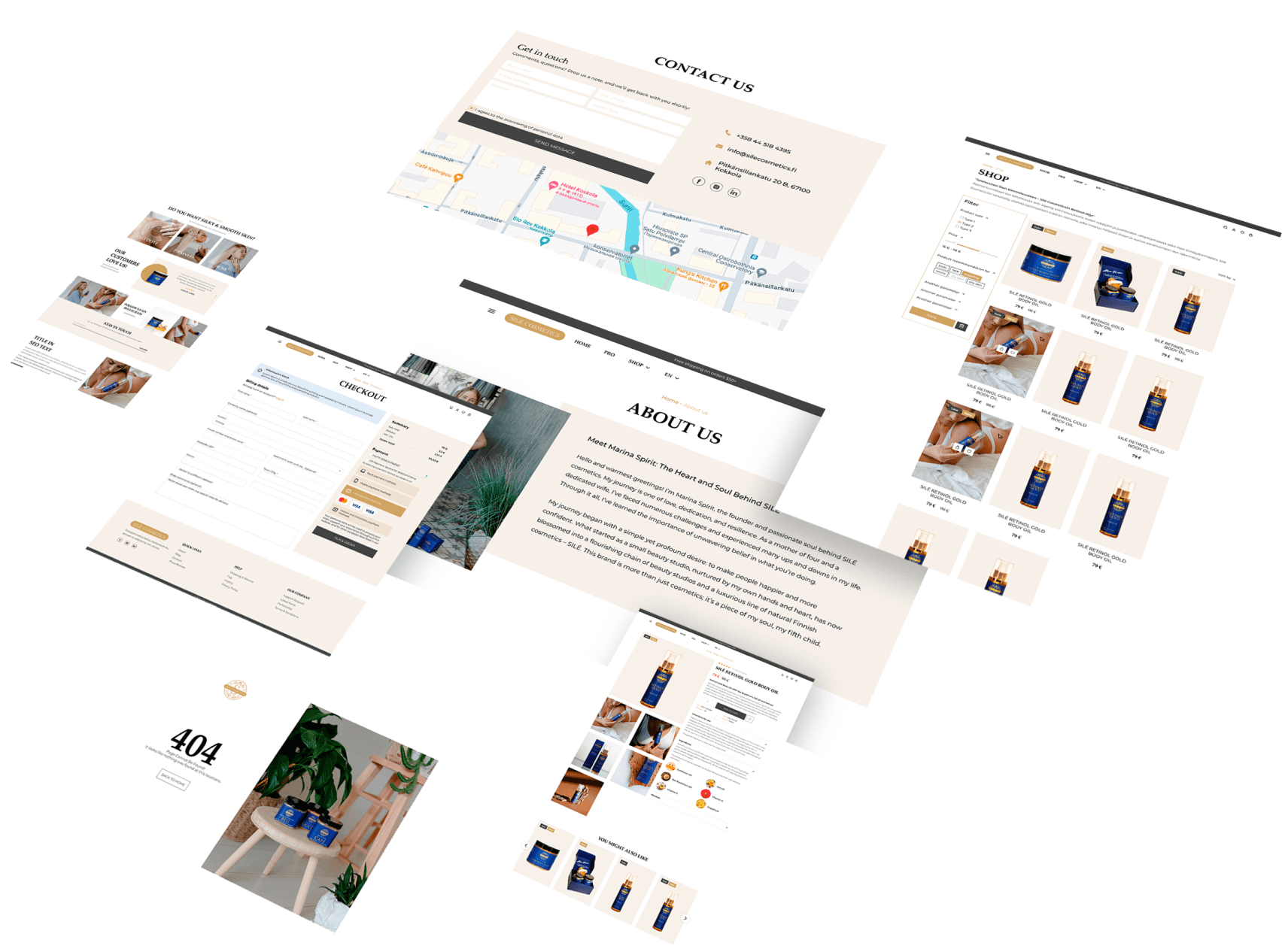Sile Cosmetics Website - Development process - Case by Stableverse