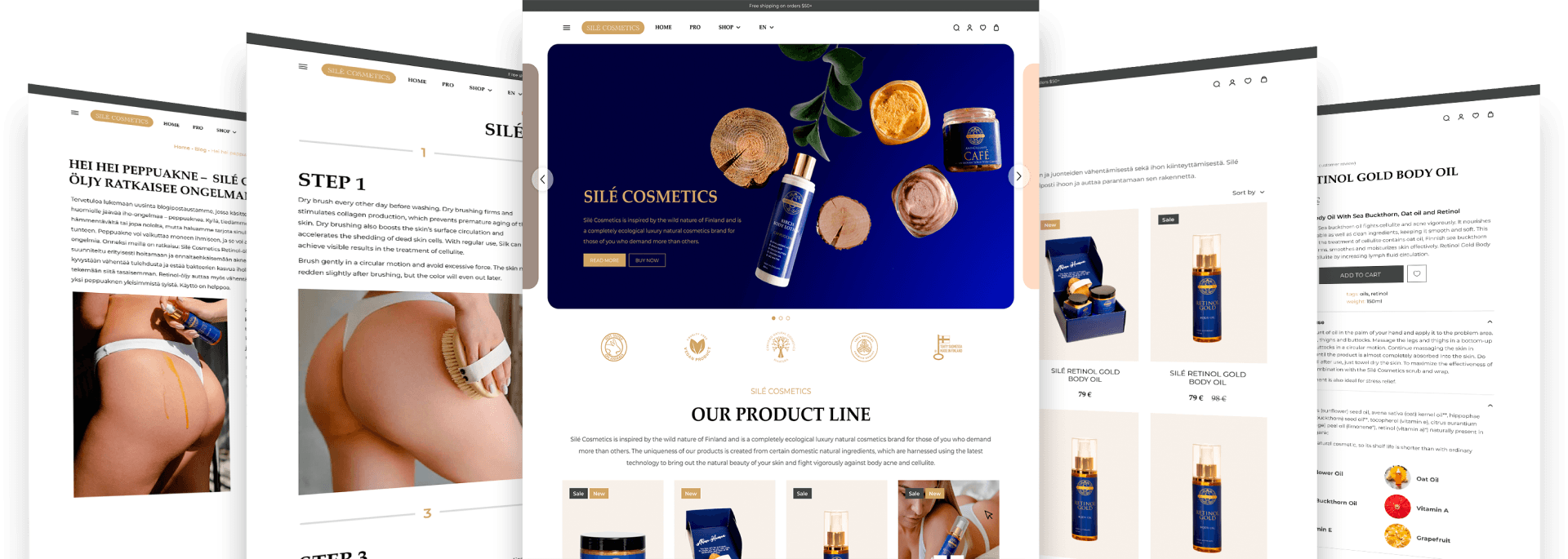 Sile Cosmetics Website - Project results - Case by Stableverse